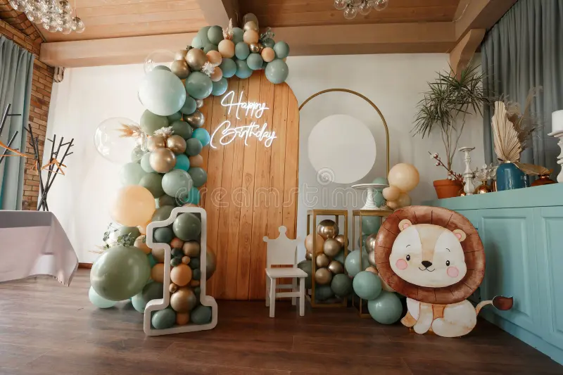 Фотозона с воздушными шарами